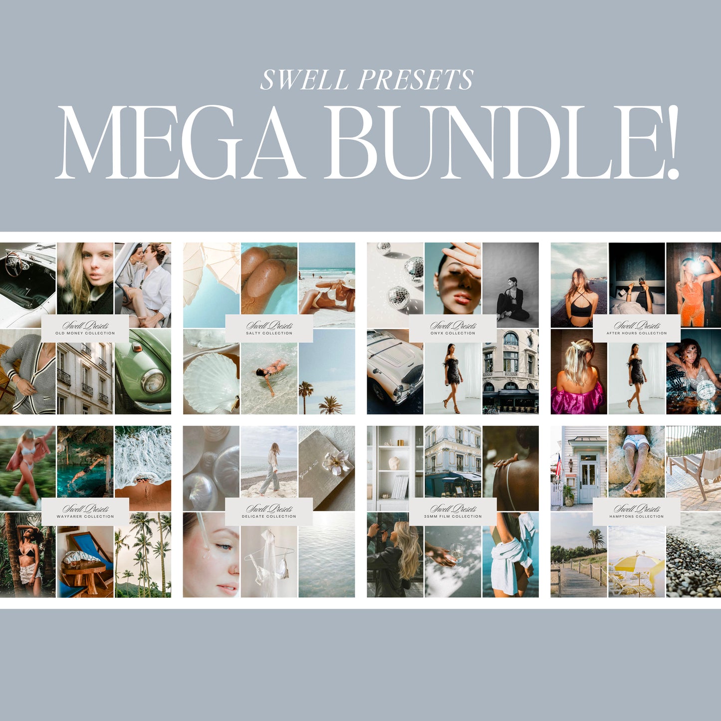 Lightroom Presets Mega Bundle | Light & Airy, Dark & Moody, 35mm Film, Coastal, and MORE!